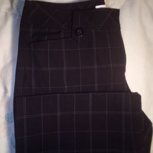 Black, pinstripe, check, dress pants